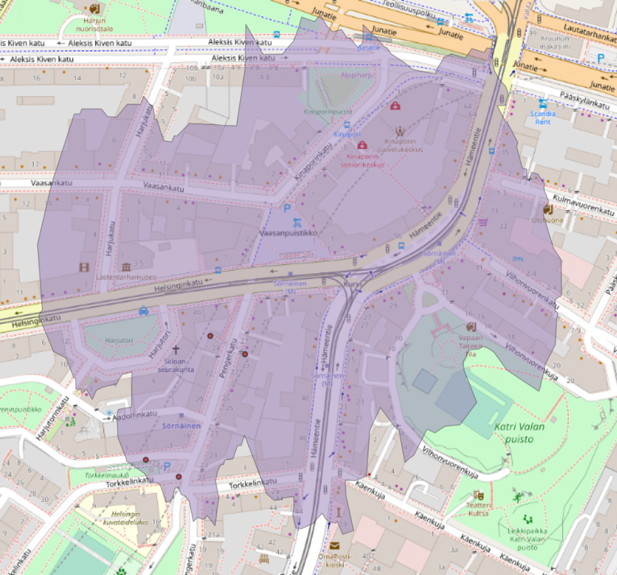 Gispo • How long does it really take to reach the nearest transit stop? transit stop